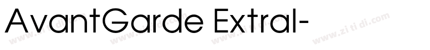 AvantGarde Extral字体转换